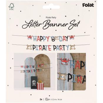 Piraten Girlande Happy B-day (€1,20/Meter)